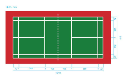 Outdoor anti-slip badminton Court Outdoor anti-slip badminton Court