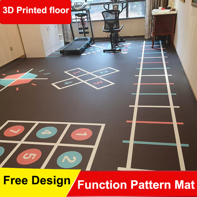 Gym floor rubber 360 floor mat personal training pvc plastic functional sports floor personal traini