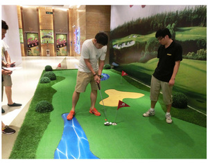 Indoor and Outdoor Putting Set Golf Trainer Mat Artificial golf Green Mini Court