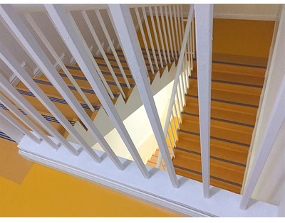 PVC indoor renovation corner stair stepping mat kindergarten non-slip step mat customized